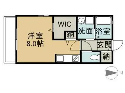 セレマメゾンII(1K/1階)の間取り写真