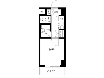 ヴェルステージ大森西(1K/2階)の間取り写真