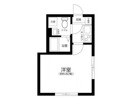 レジデンス青井(1K/3階)の間取り写真