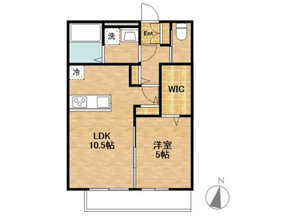 TABOハウス(1LDK/2階)の間取り写真