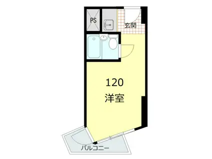 インペリアル御茶ノ水(ワンルーム/1階)の間取り写真