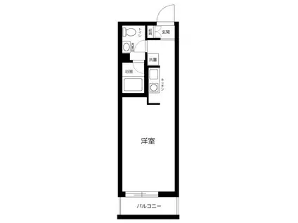 ERCURY(1K/3階)の間取り写真