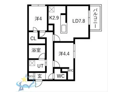 LEIALII511(2LDK/2階)の間取り写真