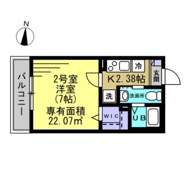 アートスタイル五反野(1K/3階)の間取り写真