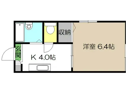 アメニティ土居 A棟(1K/1階)の間取り写真