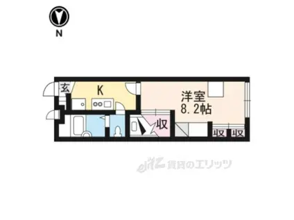 レオパレスユニバース橿原(1K/1階)の間取り写真