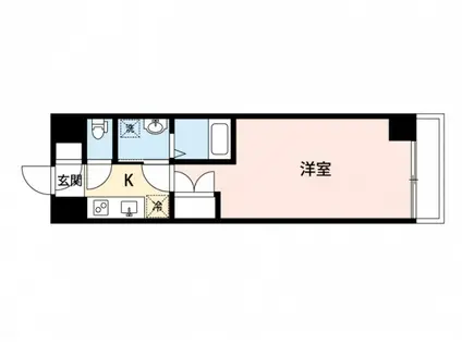 リラックス三篠町ビル(1K/8階)の間取り写真