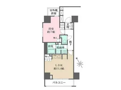 パークハウス西早稲田アーバンス(1LDK/10階)の間取り写真