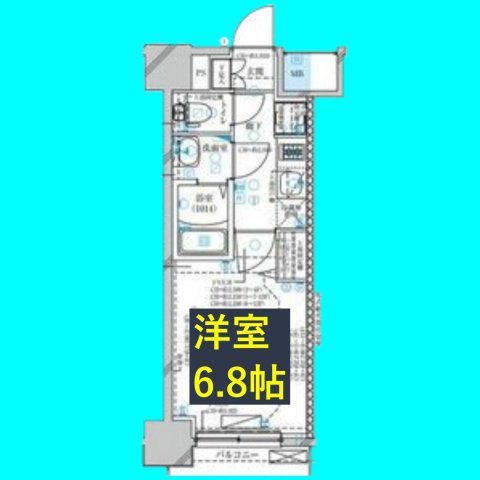 ディアレイシャス名古屋太閤通III(1K/10階)の間取り写真