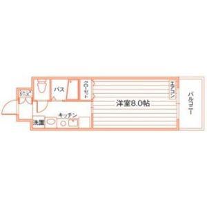ルラシオン吹上(1K/5階)の間取り写真