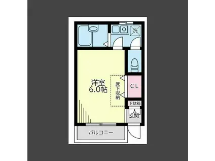 プルミエール壱番館(1K/1階)の間取り写真