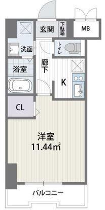アルティザ博多駅南(1K/11階)の間取り写真