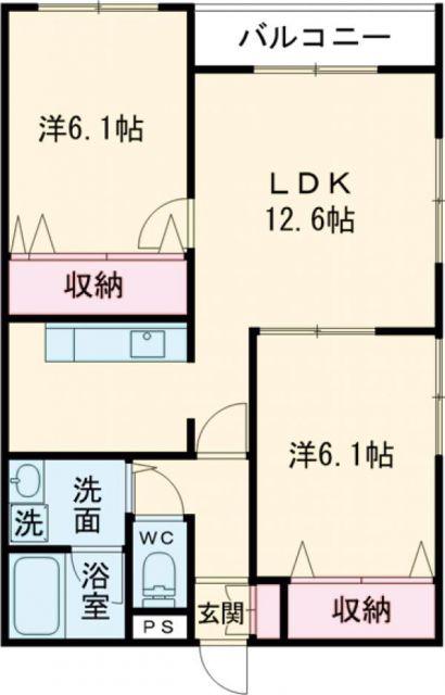 AVANT・GARDE V(2LDK/5階)の間取り写真