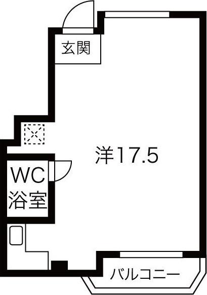 岡崎第2東海ビル(ワンルーム/4階)の間取り写真