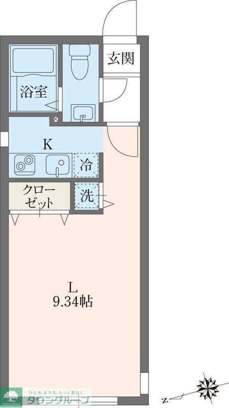 MODULOR要町I(1K/4階)の間取り写真