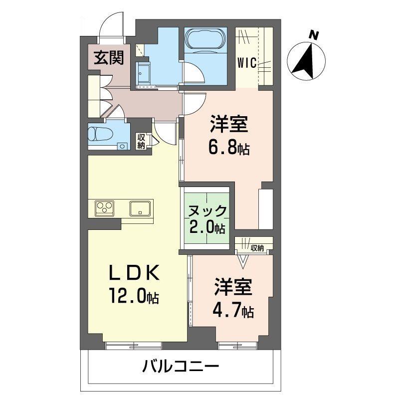 セントリビエ湘南台(2SLDK/3階)の間取り写真