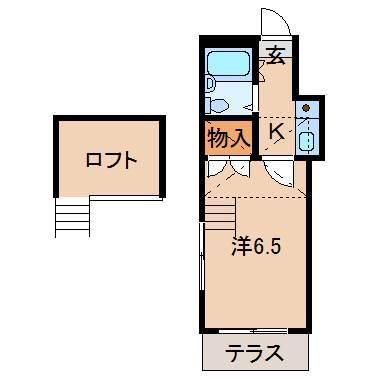 レオパレス宮前第3(1K/1階)の間取り写真
