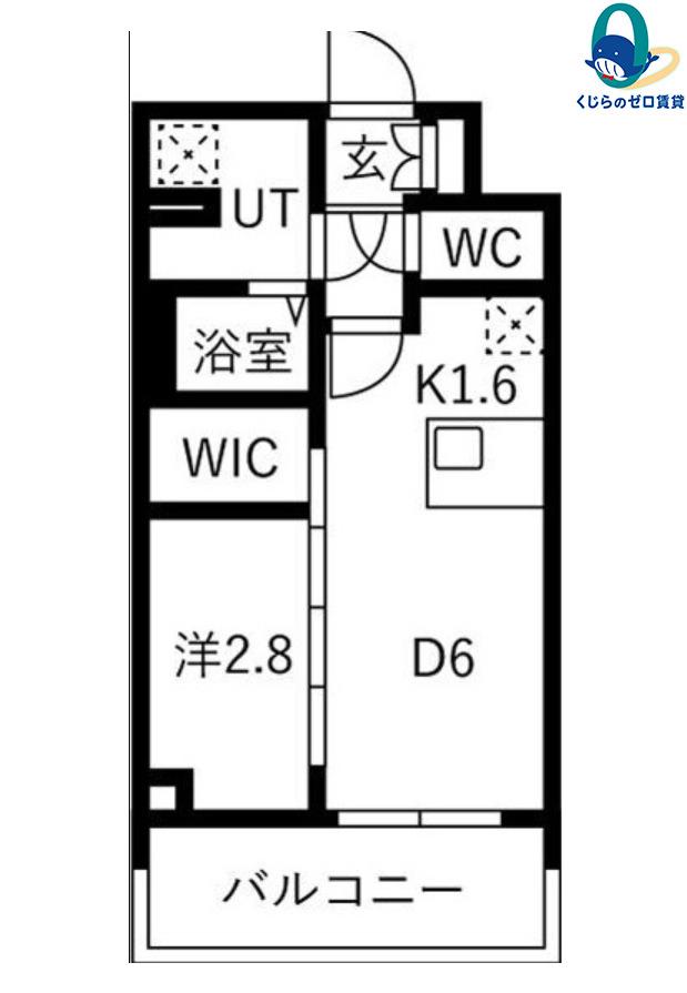 メイクスアート名古屋リニアFRONT(1DK/11階)の間取り写真