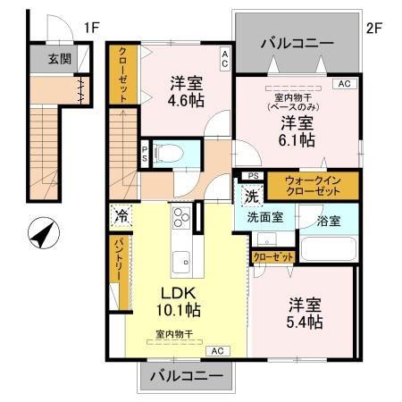 モナ・シエロ(3LDK/2階)の間取り写真