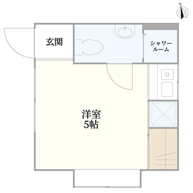 ALLEY権之助坂(ワンルーム/2階)の間取り写真