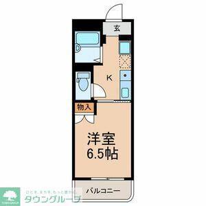 ハイツおゆみ野I(1K/1階)の間取り写真