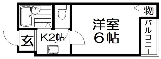 プレアール寝屋川高柳(1K/3階)の間取り写真