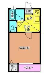 山久ハイツ(1K/1階)の間取り写真
