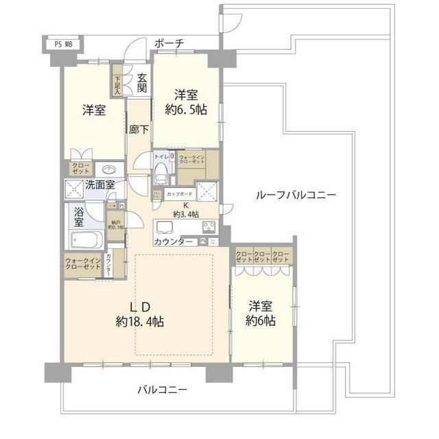 BRILLIACITY石神井台(3LDK/9階)の間取り写真