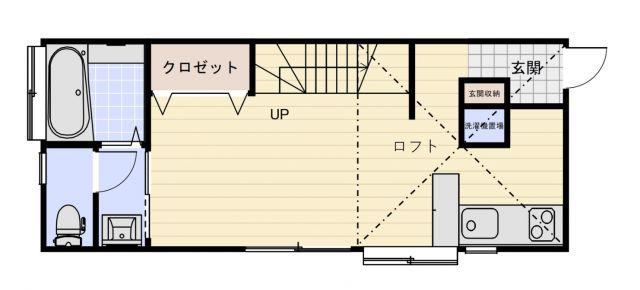 スモールバレー小千谷B(ワンルーム/1階)の間取り写真