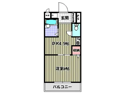 アーバンドゥ金剛(1DK/3階)の間取り写真