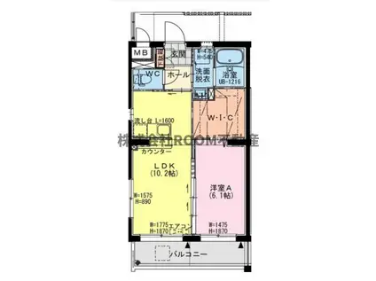 BIJL(1LDK/4階)の間取り写真