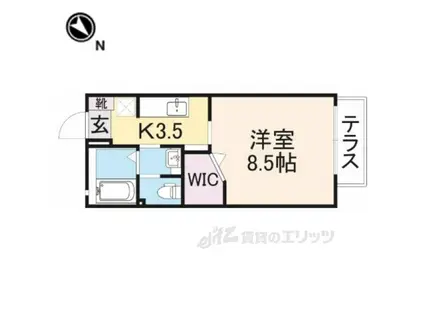 サンライズマンション(1K/1階)の間取り写真