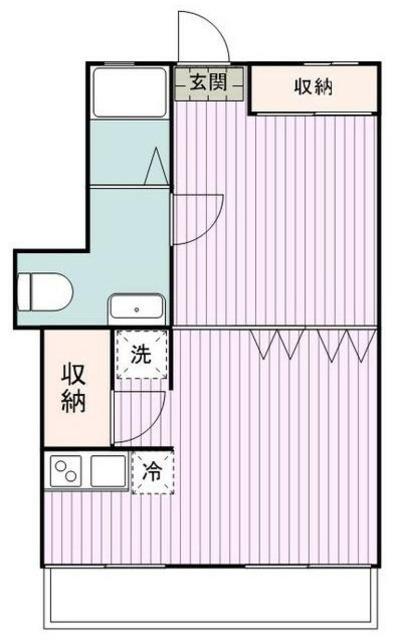 目黒グリーンコープ(1LDK/2階)の間取り写真