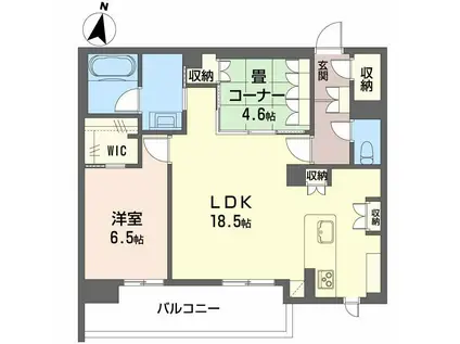 LUANA KAMISUGI(2LDK/3階)の間取り写真