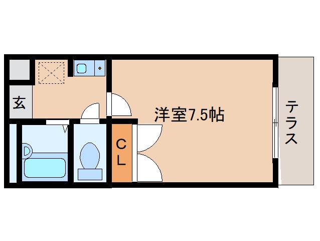 レオパレス大陽壱番館(1K/2階)の間取り写真