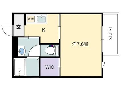 ブルーメゾンI(1K/1階)の間取り写真