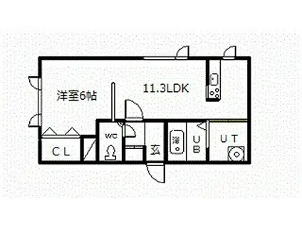 シェラトンハイツ(1LDK/1階)の間取り写真