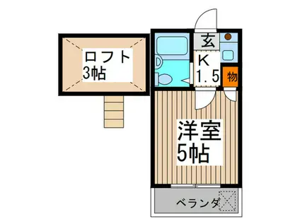 エイブル日進(1K/1階)の間取り写真