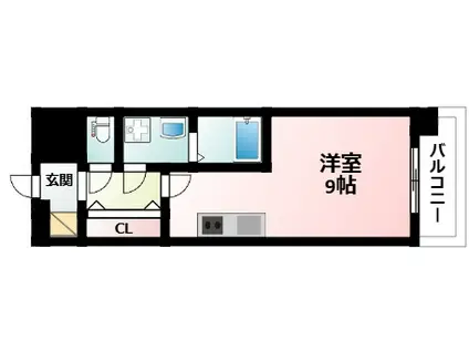 アドバンス新大阪III(ワンルーム/5階)の間取り写真