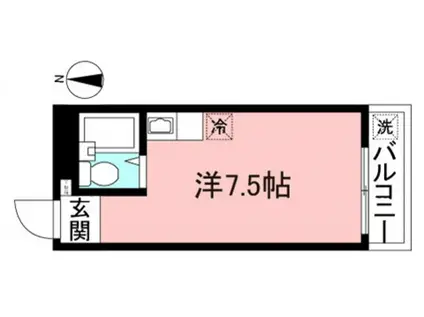 シャトレー下小田中(ワンルーム/2階)の間取り写真