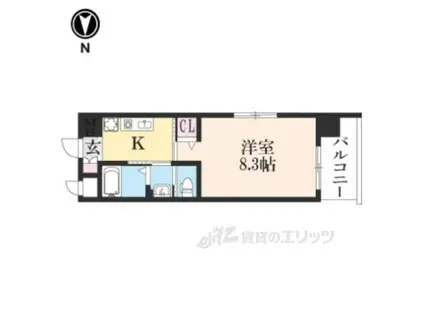 セトル寿(1K/6階)の間取り写真