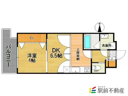 ORIENT BLD NO.87 マリア(1DK/5階)の間取り写真