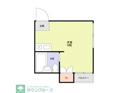 GAP桜丘(ワンルーム/2階)の間取り写真