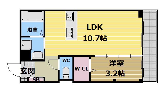 MA・MAISON(1LDK/1階)の間取り写真