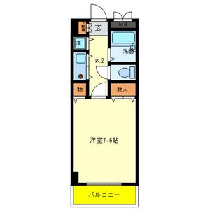 サンモール(1K/8階)の間取り写真