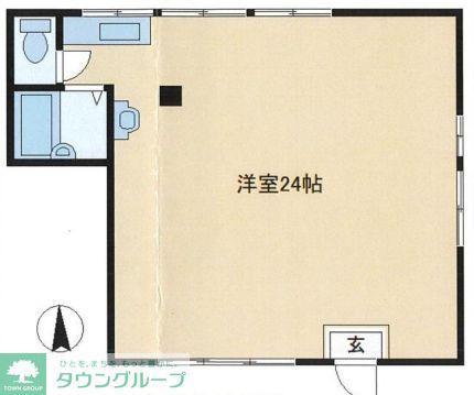 メゾンローズ(ワンルーム/1階)の間取り写真