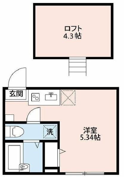 プラナス中村町 1(1K/1階)の間取り写真