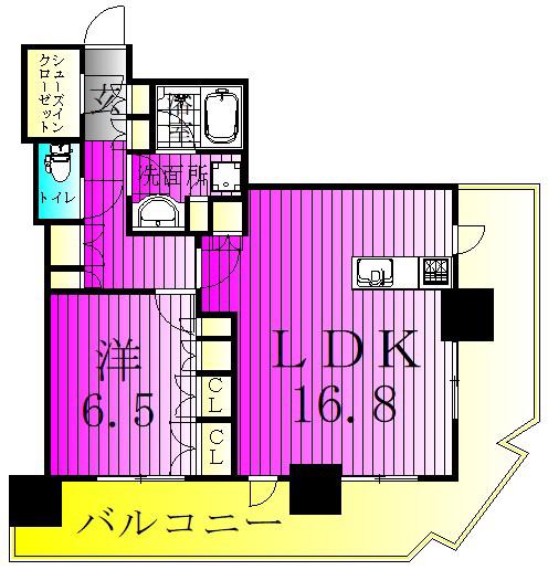 パークシティ柏の葉キャンパス ザ・ゲートタワー ウエスト(1LDK/17階)の間取り写真