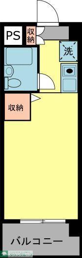 フェリス西千葉(ワンルーム/5階)の間取り写真