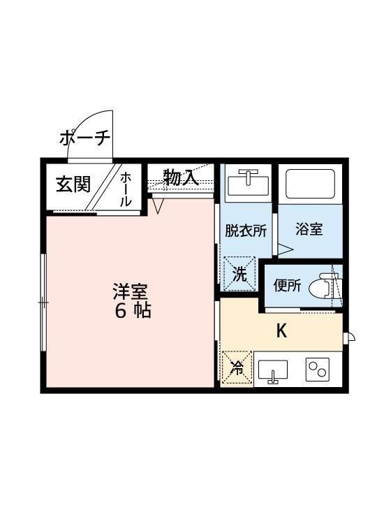BELLA VISTA JUJO(1K/1階)の間取り写真